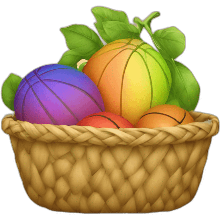 Panier de basket lgbt emoji