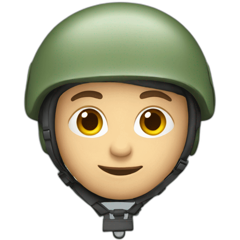 un parachutiste emoji