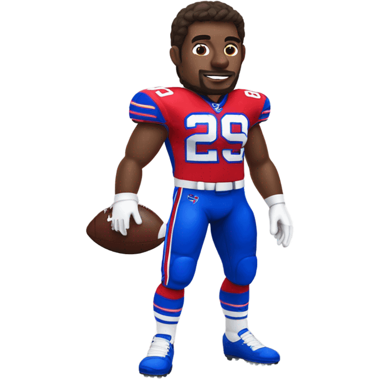 Buffalo Bills football player  emoji