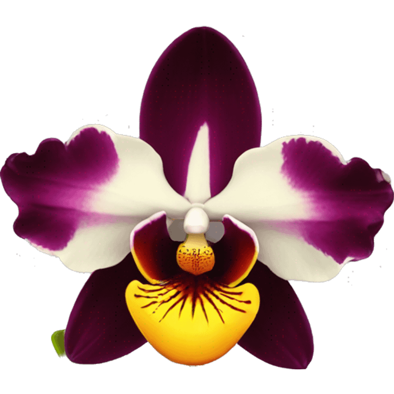 orquidea negra emoji