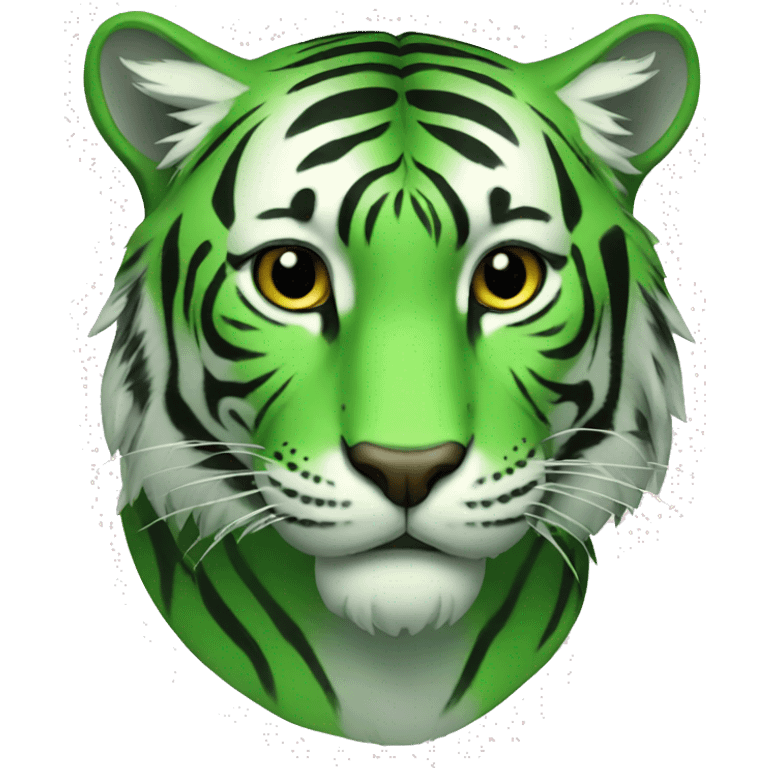 green tiger emoji