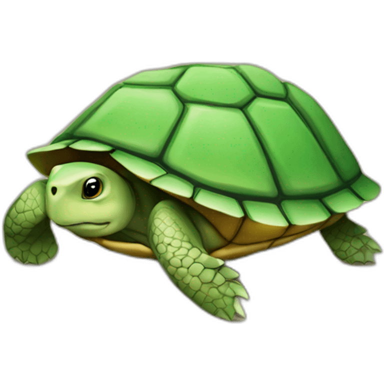 Une tortue emoji