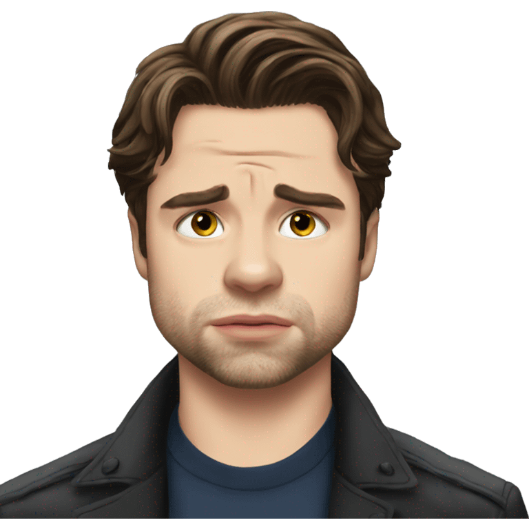 Sebastian Stan crying emoji