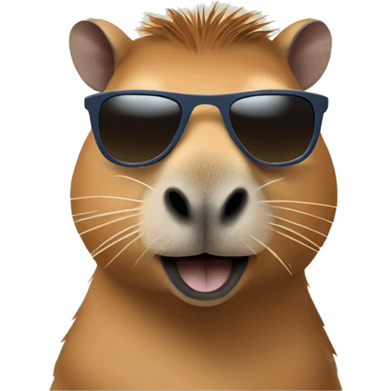 capybara with sunglasses thumbs up emoji