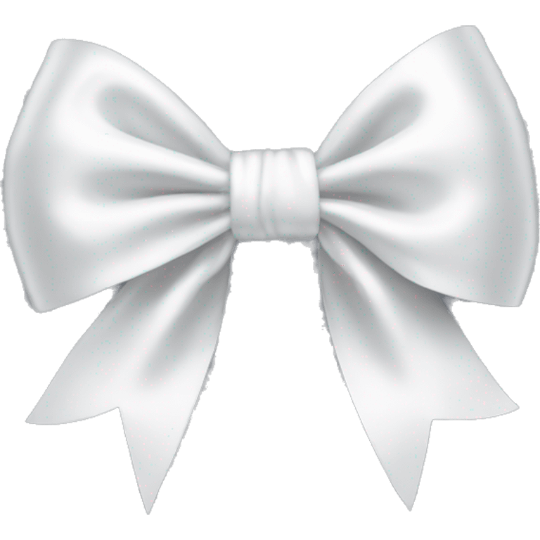 white satin bow emoji