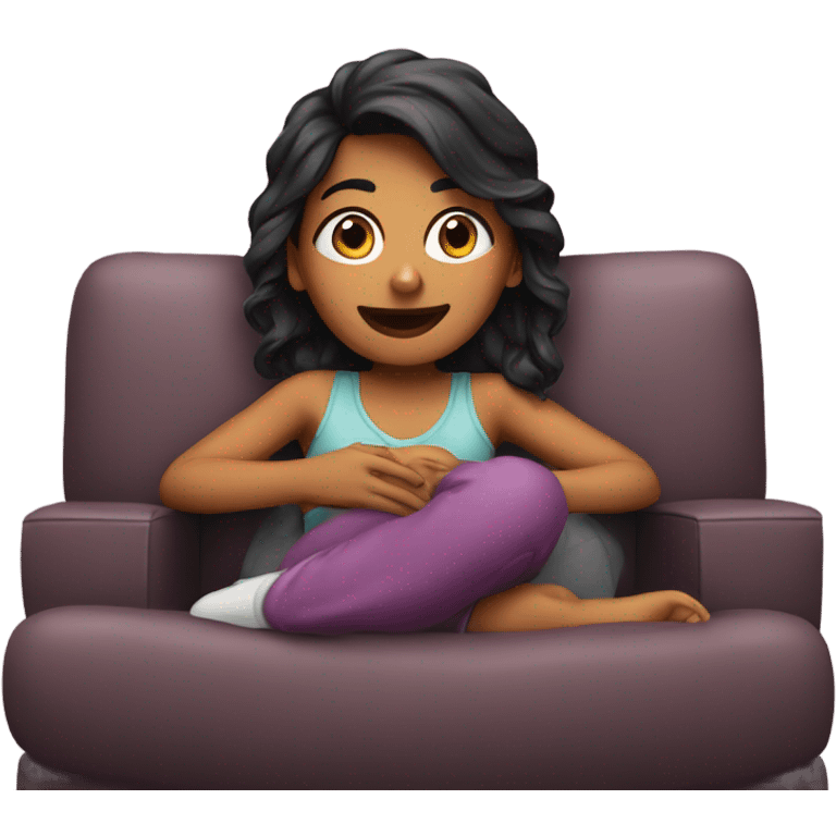 Priya watching tv emoji