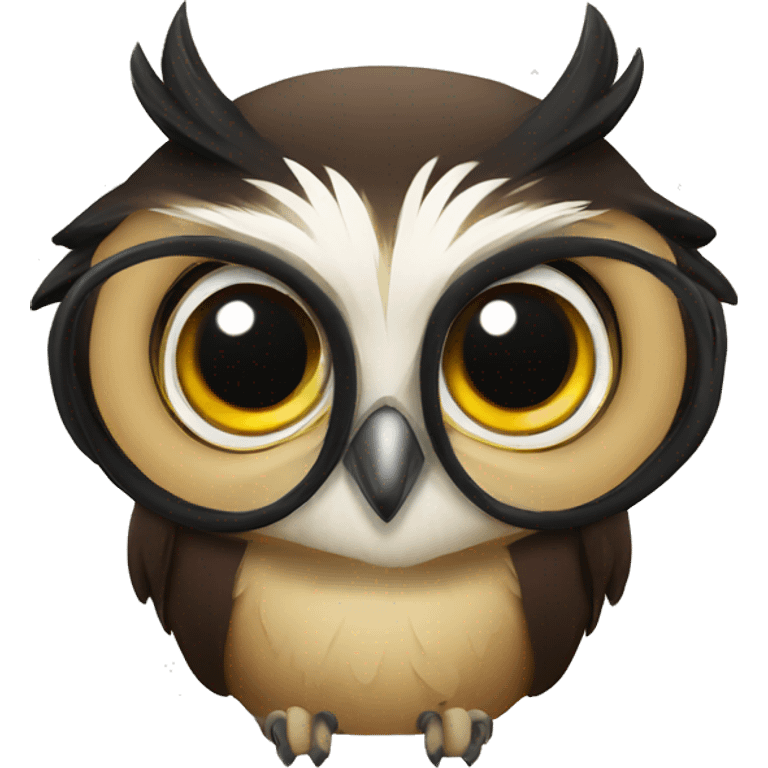 Spectacled owl emoji