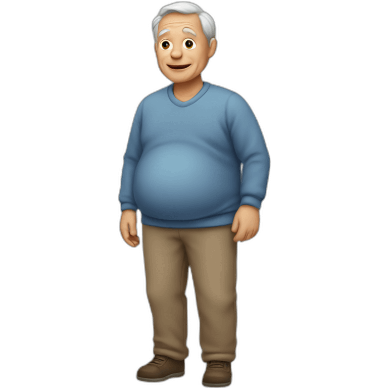 pregnant old man emoji