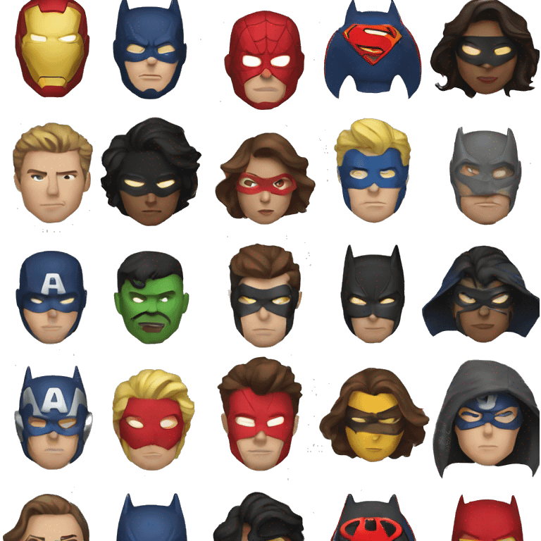 superheroes emoji