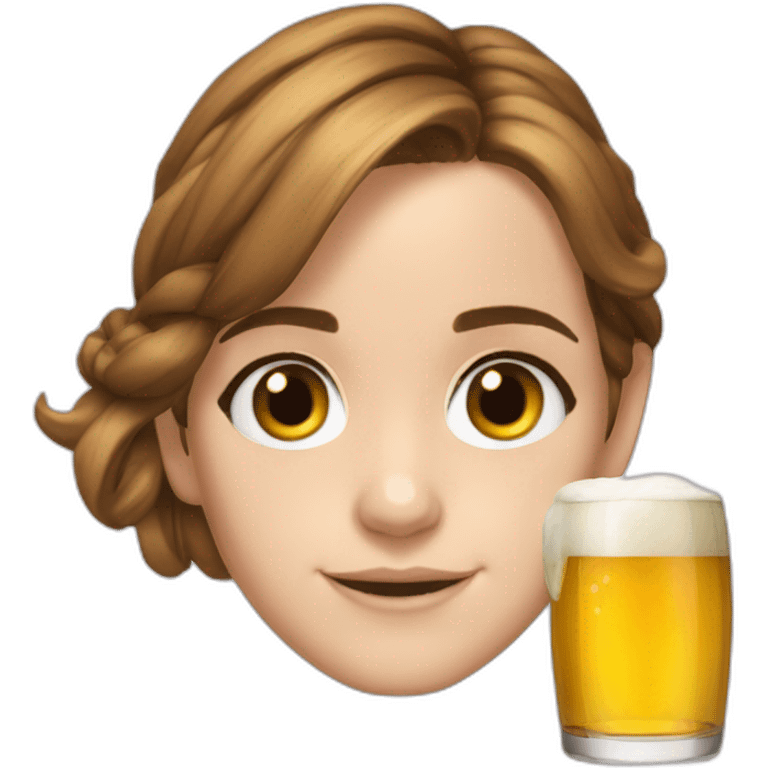 Emma Watson biere emoji