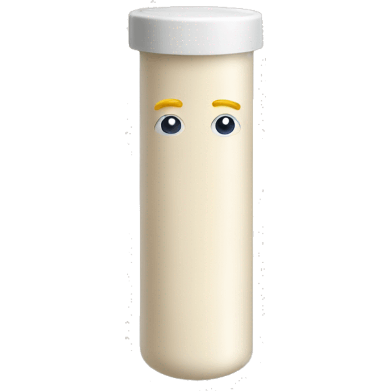 Cream in a plastic tube container  emoji