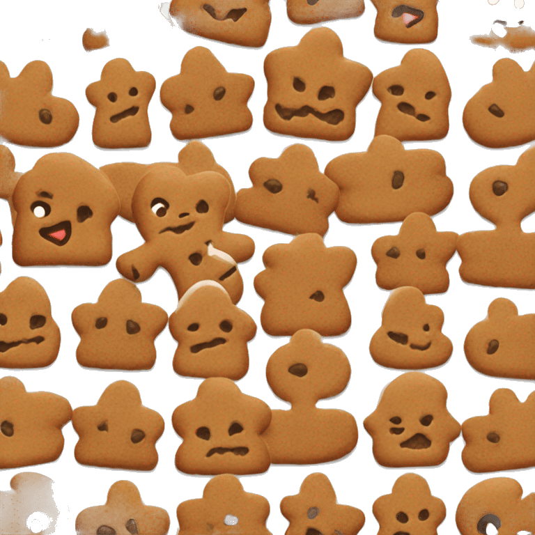 One Gingerbread cookie  emoji