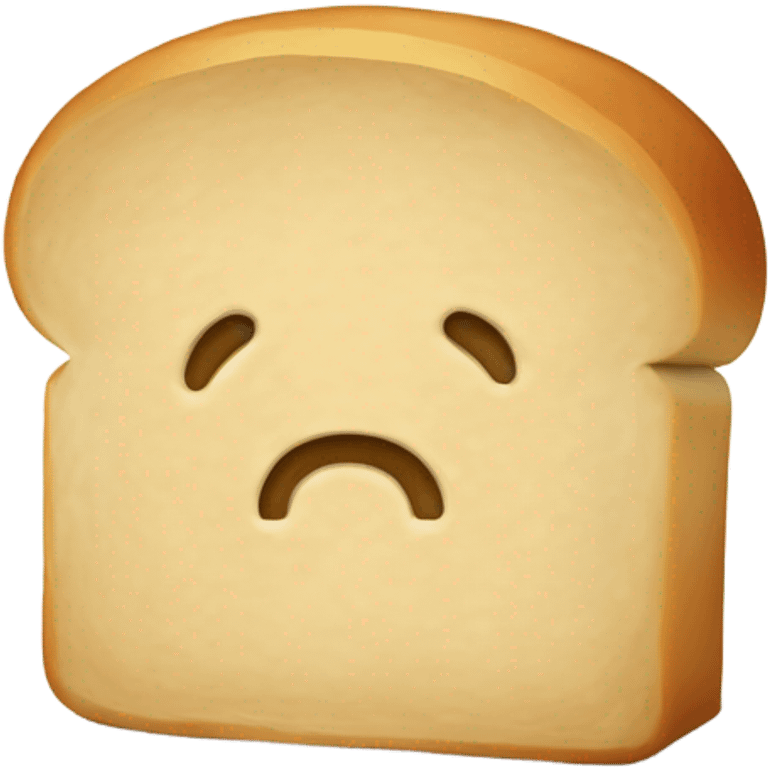 Piece of bread with beige on the top emoji