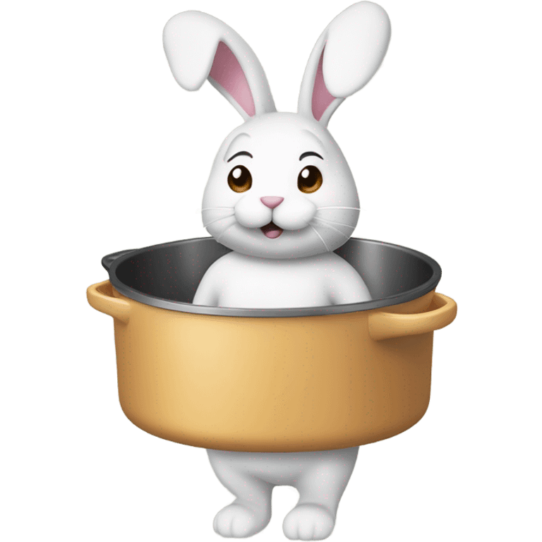 White Rabbit mix with ovenware emoji