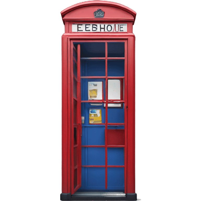 London phone box booth emoji