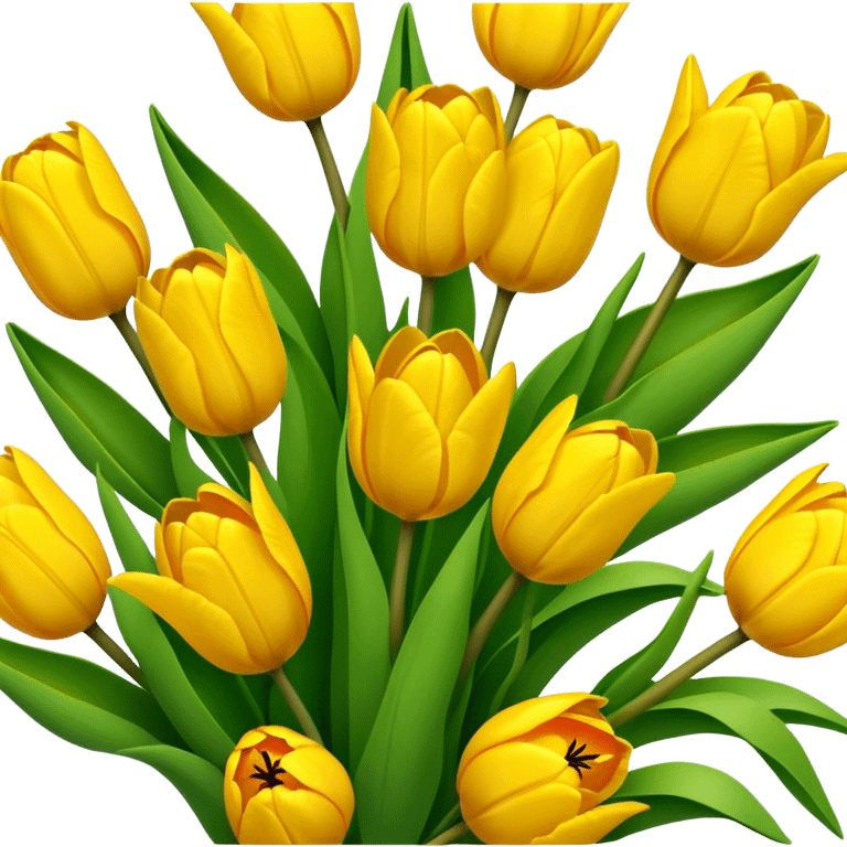 Yellow tulips  emoji