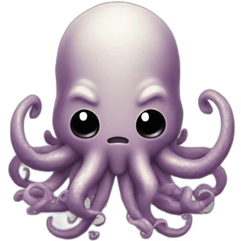  a cute kraken with a cute angry facea cute kraken with the naruto logo on the front emoji