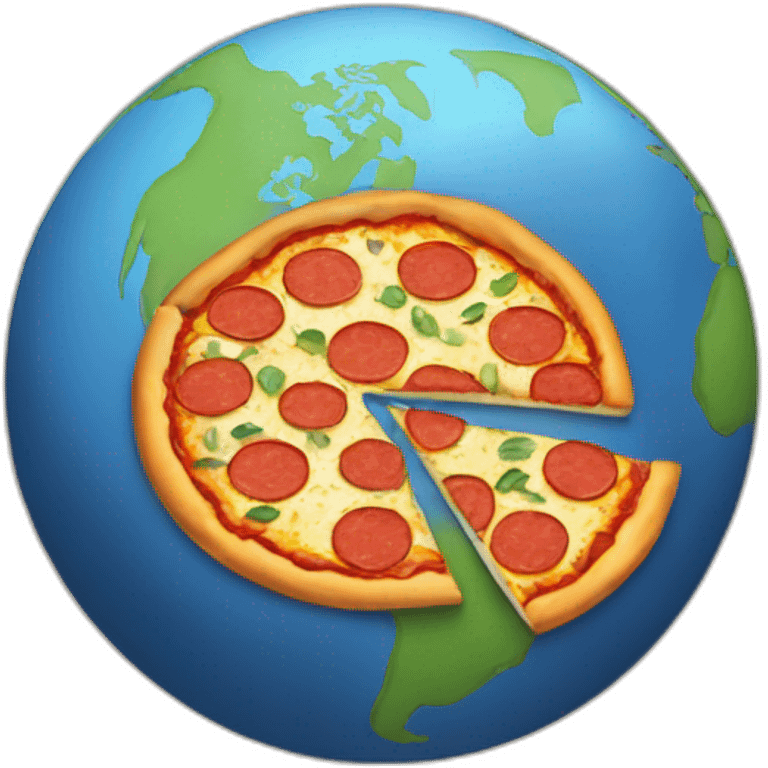 pizza earth globe emoji