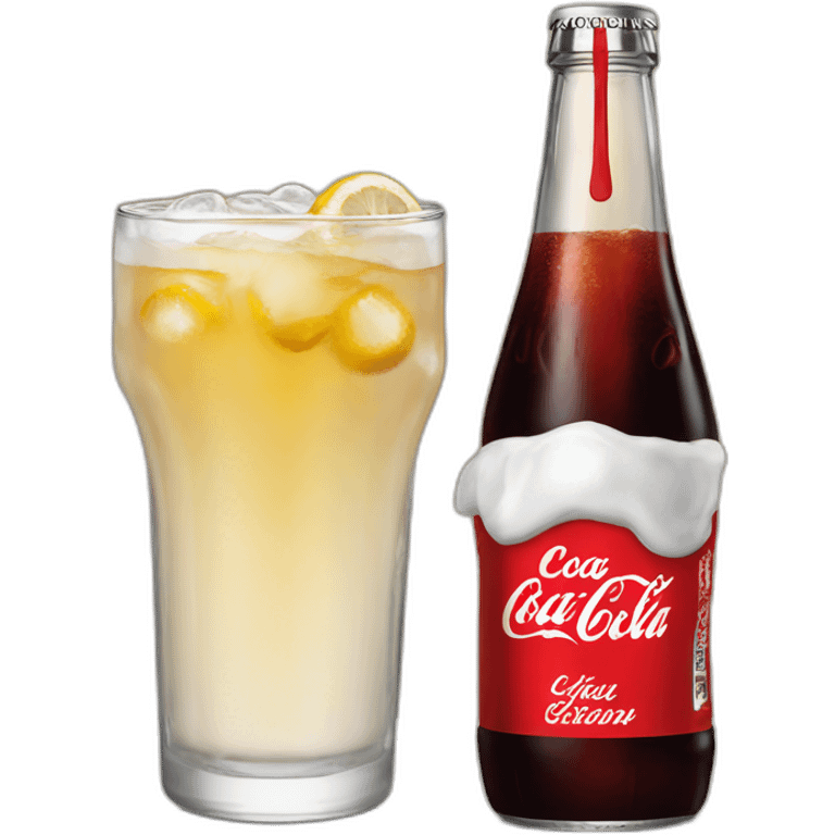 Emanuel Macron drink coca cola emoji