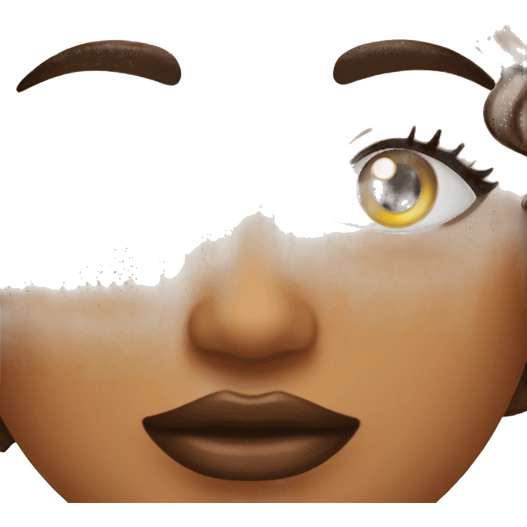 brown lipgloss emoji