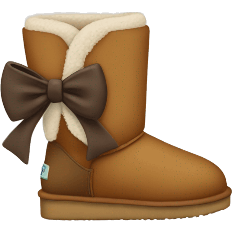 Uggs with a bow emoji