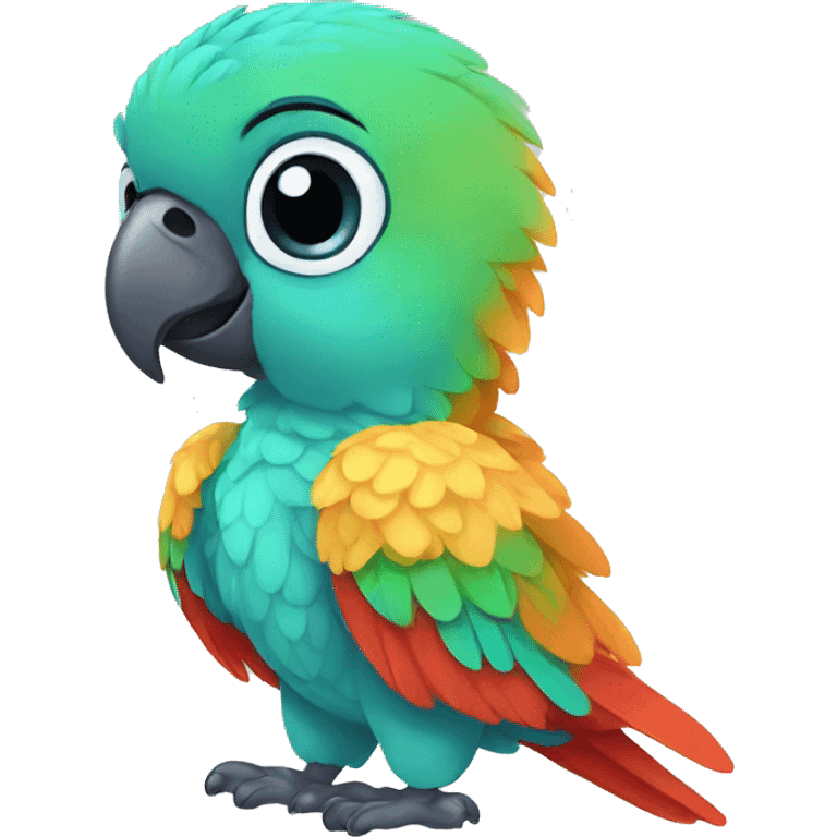 baby parrot emoji