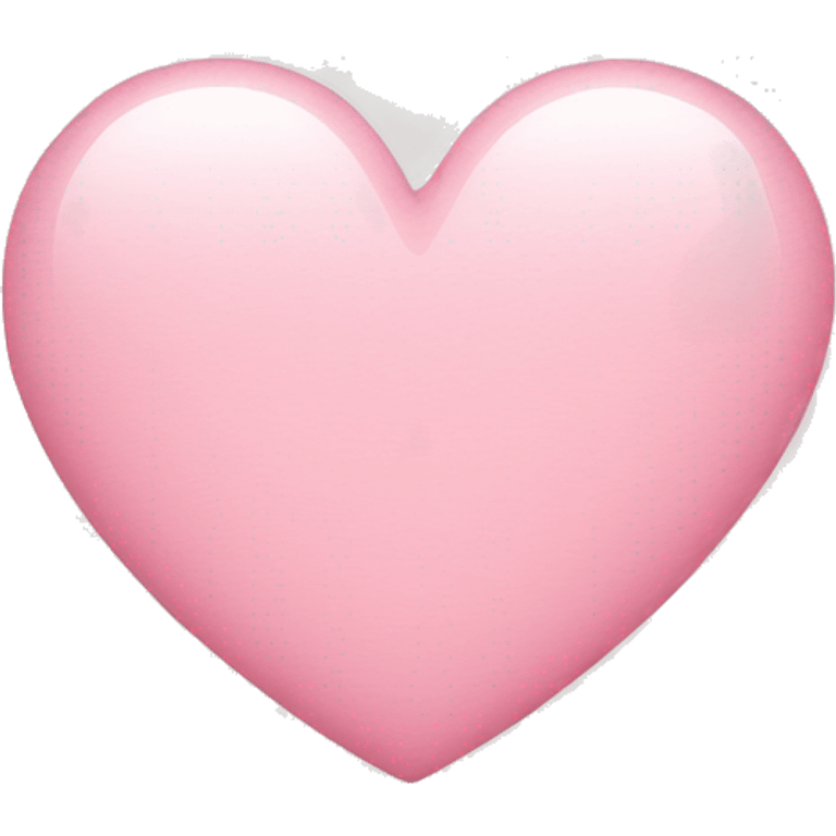 Heart in light pink emoji