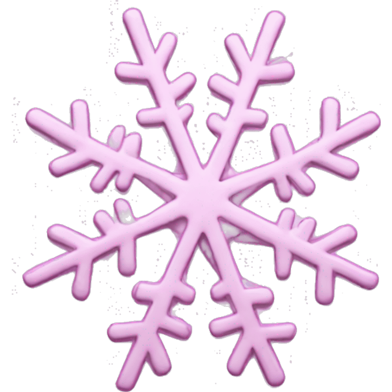 pastel pink snowflake  emoji