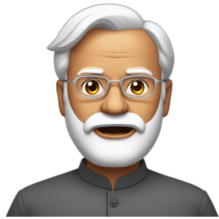 Modi is angry emoji