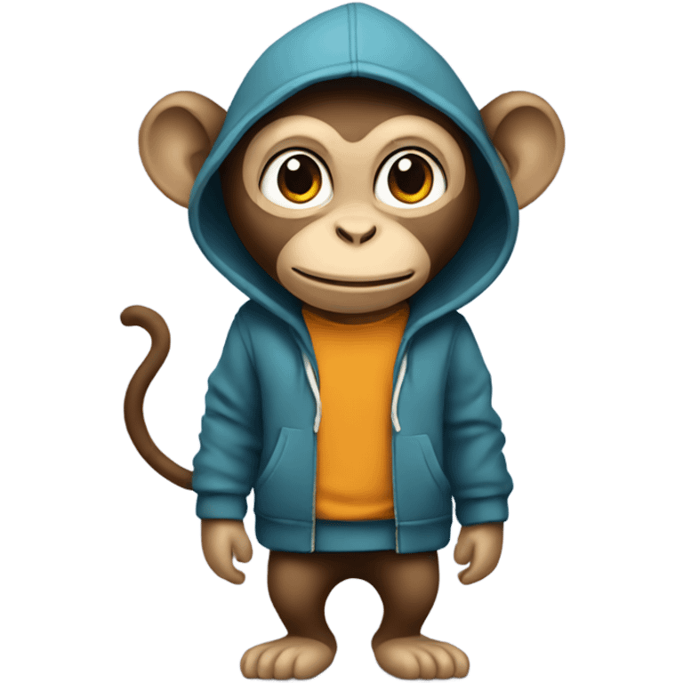 Monkey in a hoodie  emoji