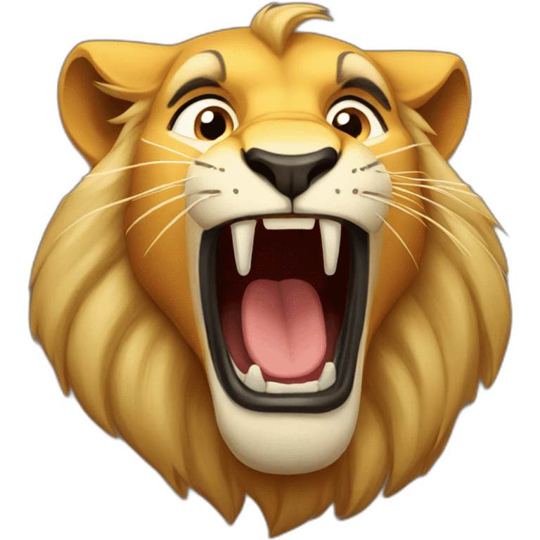 simba lion roar emoji