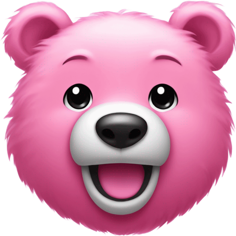 Pink bear emoji