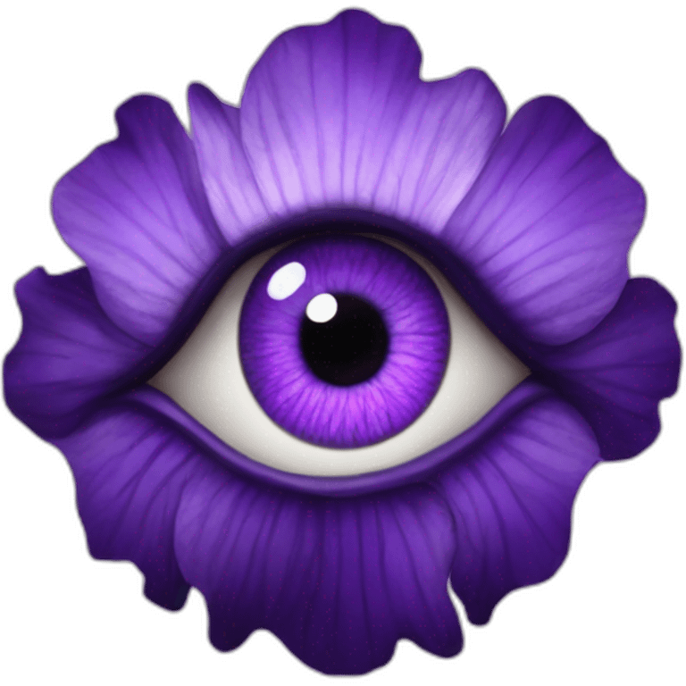 majestic godly violet iris eyeball serious symmetrical emoji