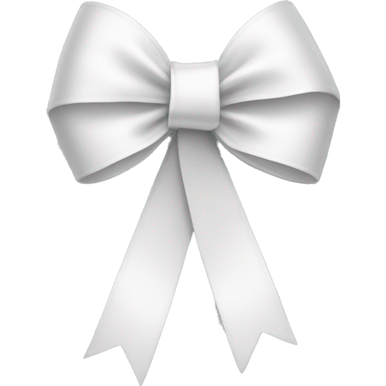 a white ribbon bow  emoji