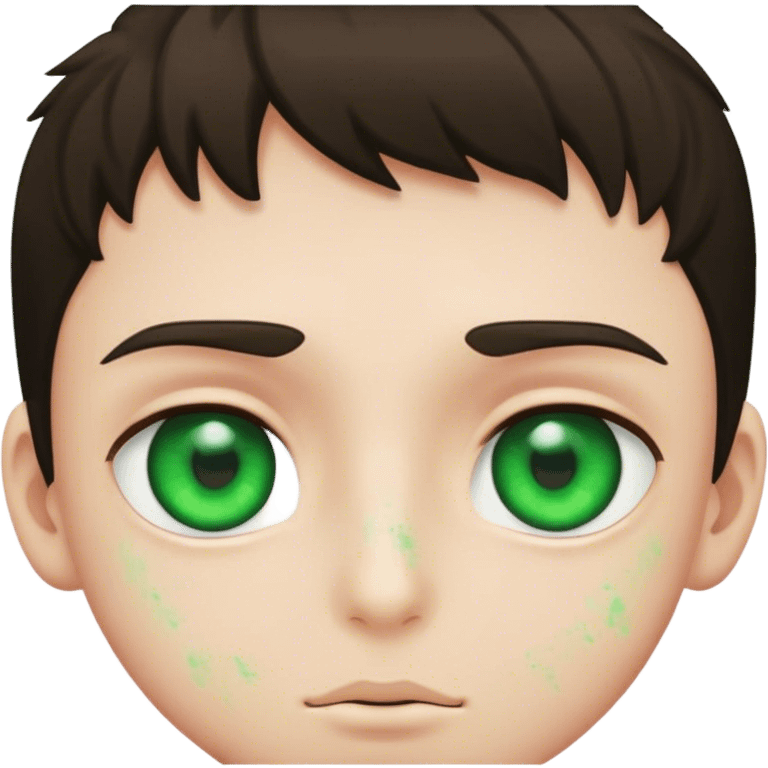 Boy with green eyes emoji