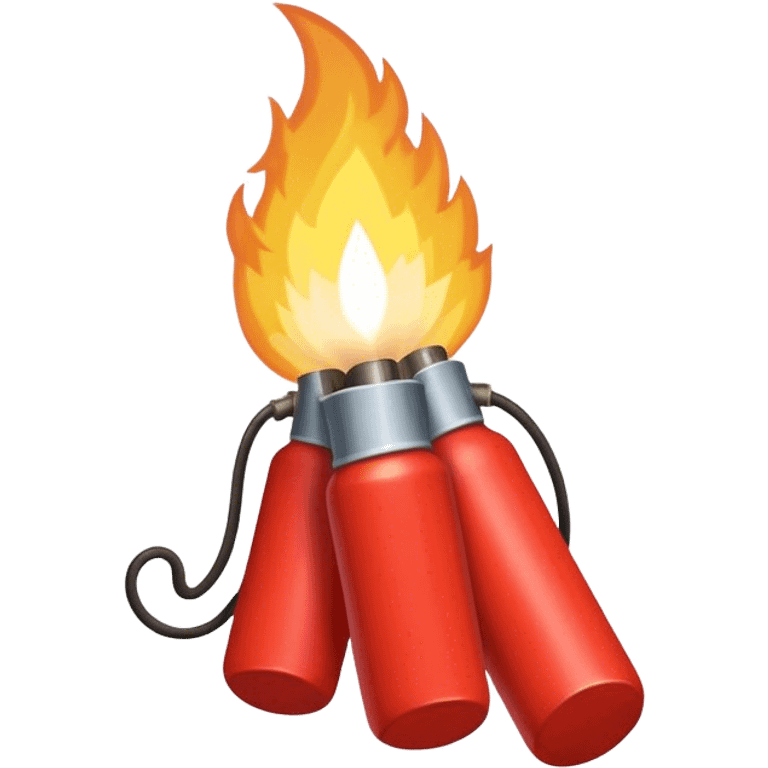 Bundle of dynamite with lit  emoji