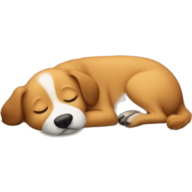 Dog sleeping in the sofa emoji