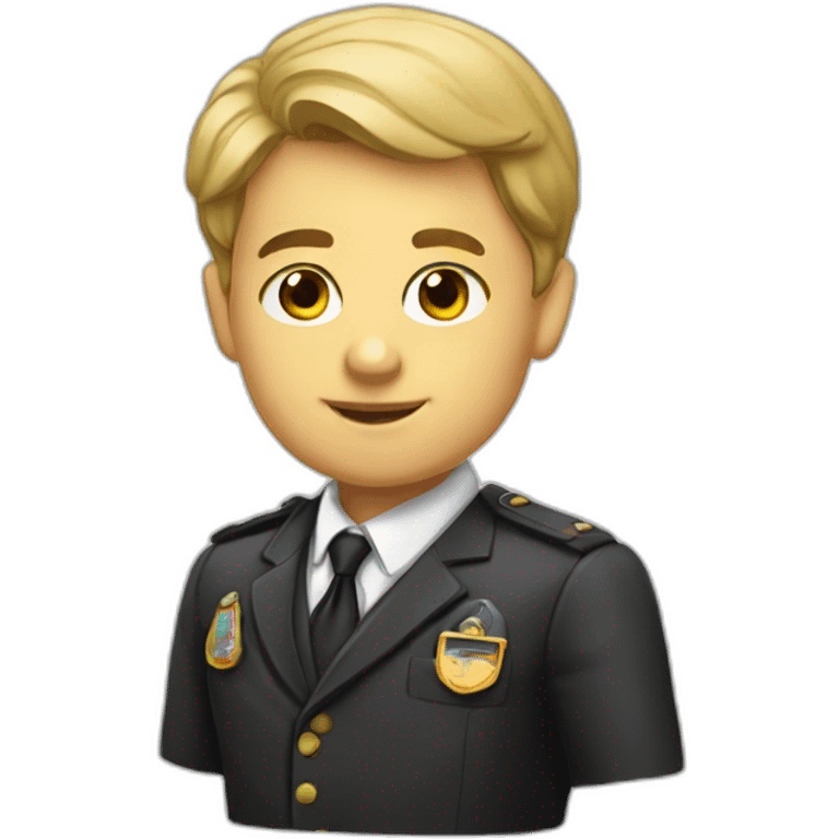 A schoolboy diplomat emoji