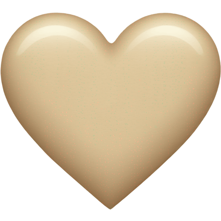 Heart beige emoji