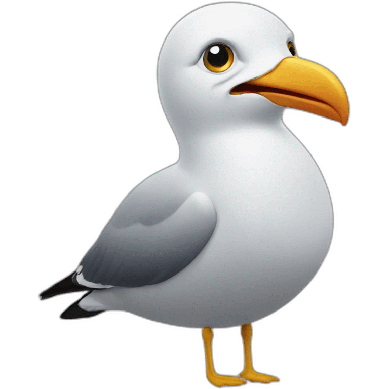 head scared seagull emoji