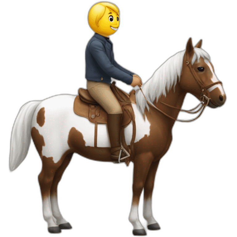 chat sur un cheval emoji