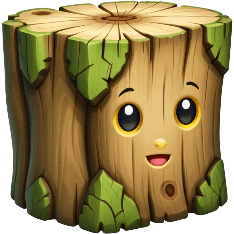 tree trunk block emoji