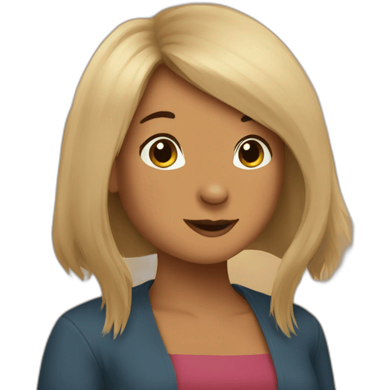 Capybara as a woman emoji