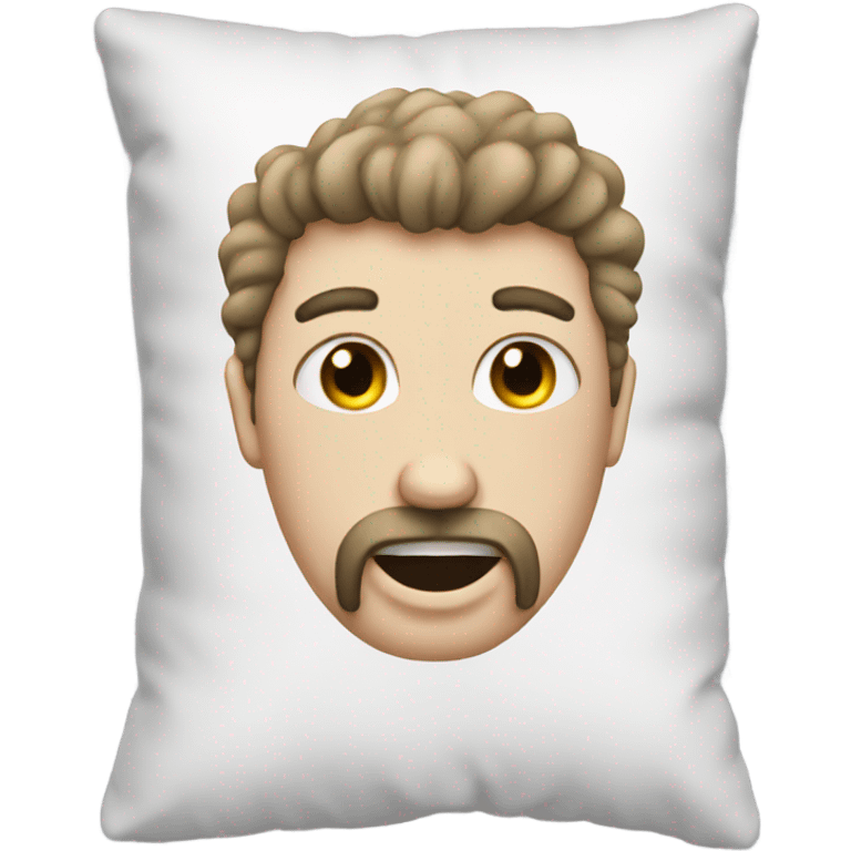 White pillow hairy emoji