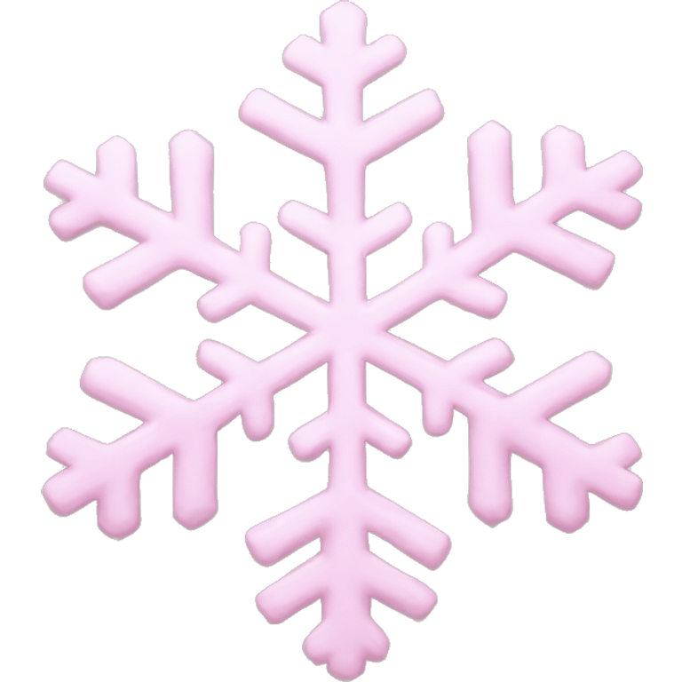 pastel pink snowflake  emoji