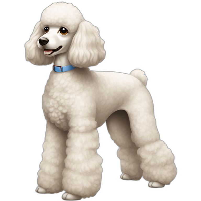 Dog Standart Poodle full-height emoji