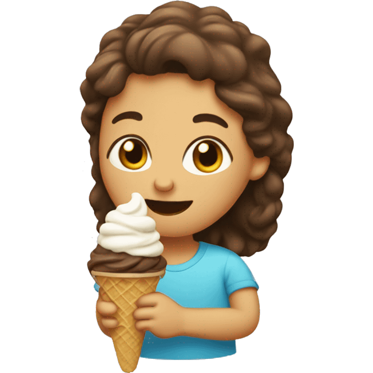 Ally eating ice cream  emoji