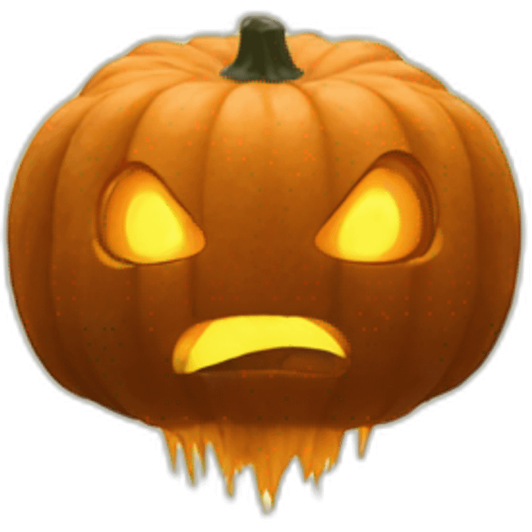 mind explosion pumpkin head emoji