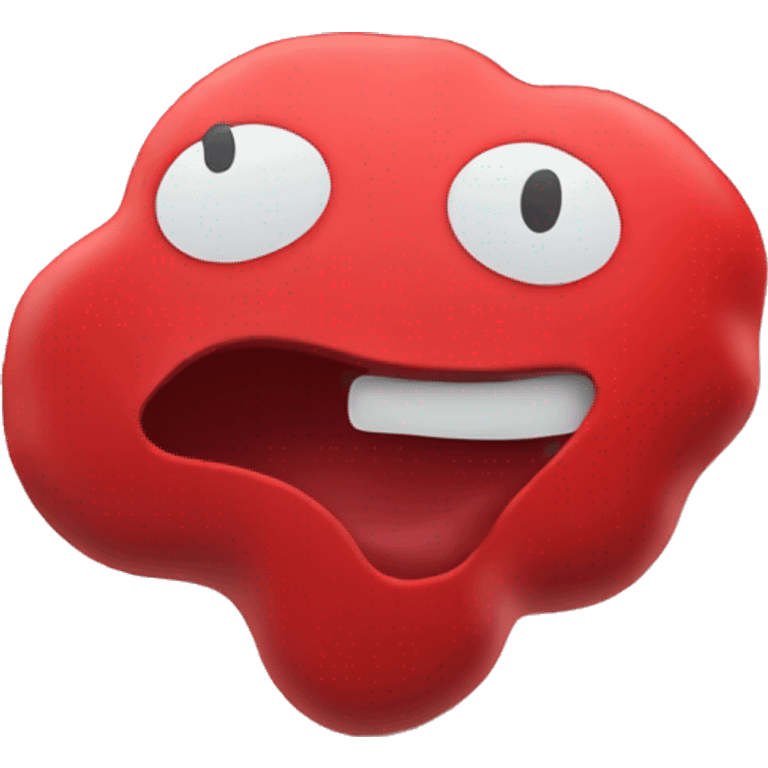 smooth surface red whoopee cushion emoji