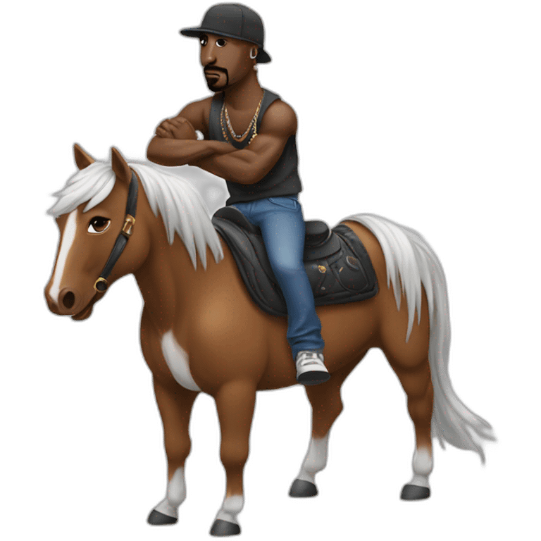 tupac-riding-stallion emoji